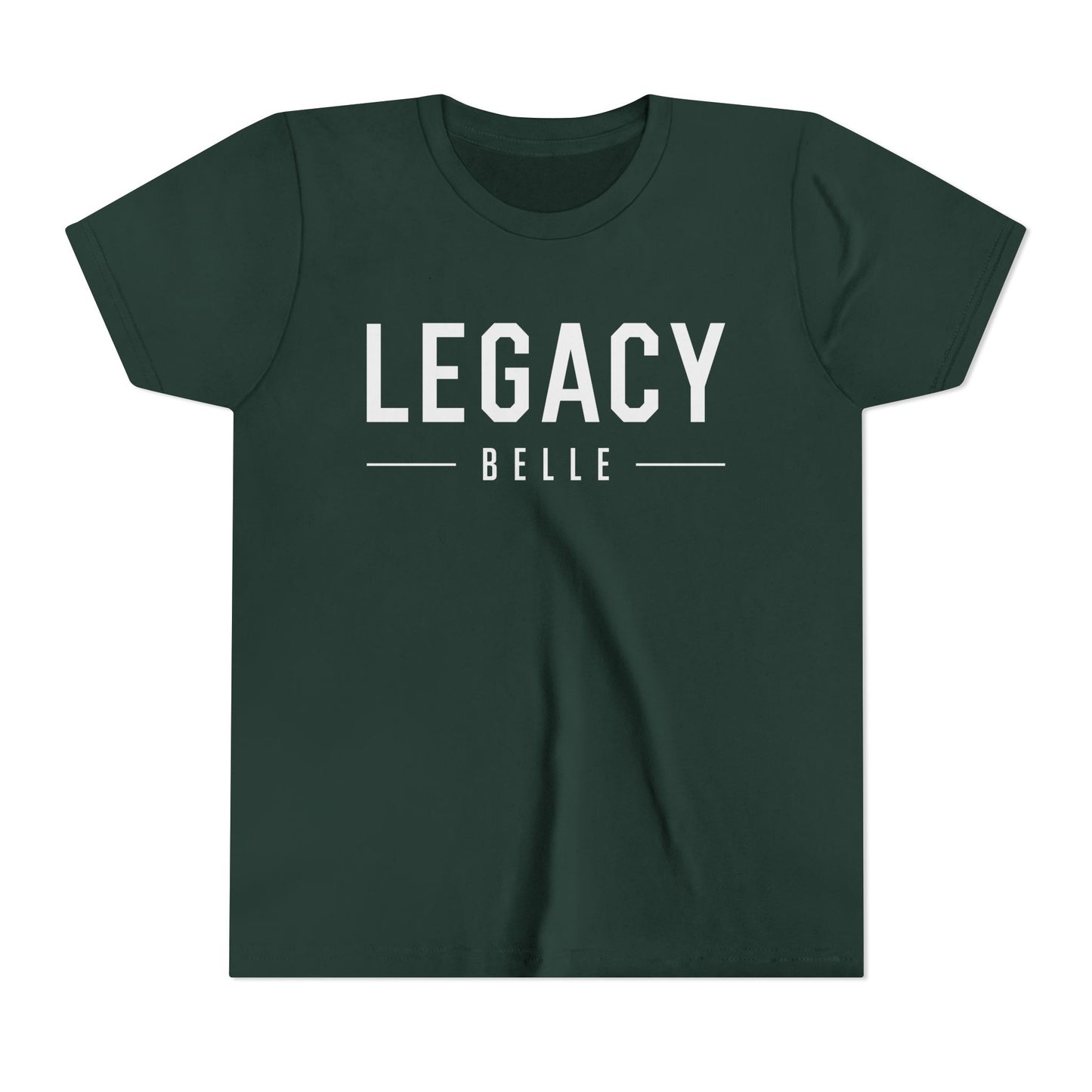 Legacy Belle Girls T-Shirt — White Writing