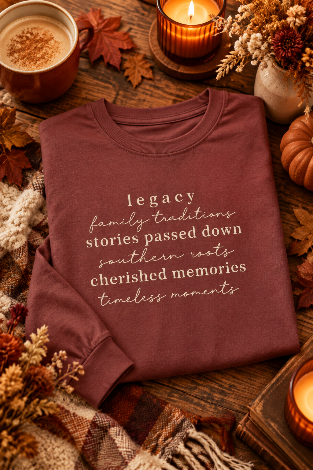 Legacy of Stories Passed Down Sweatshirt — Autumn Rust