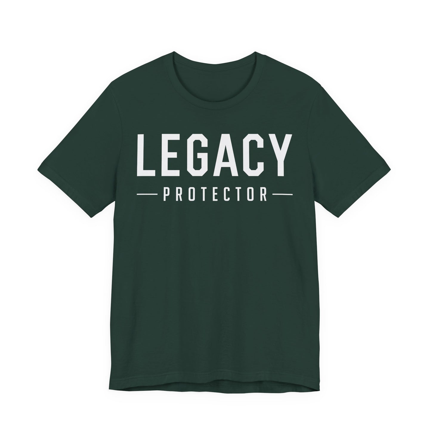 Legacy Protector T-Shirt — White Writing
