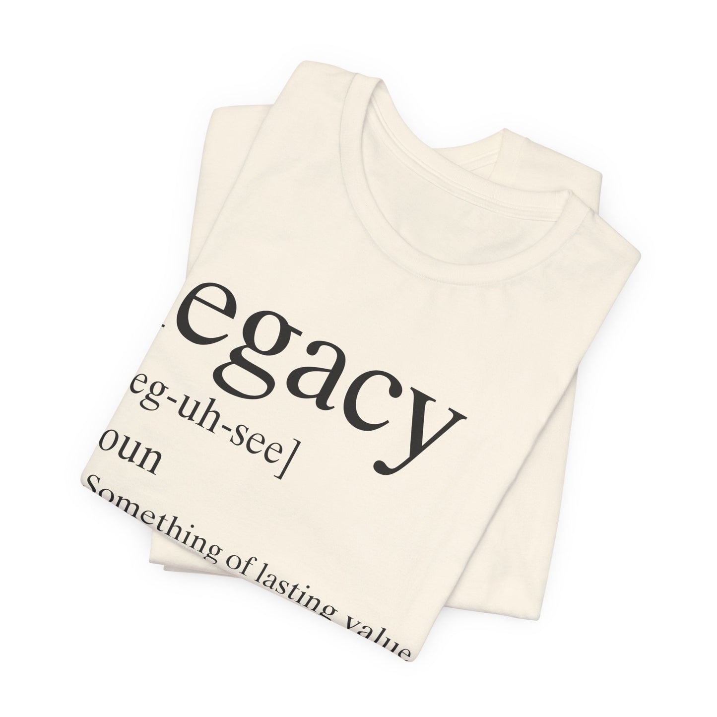 Founder's Legacy Definition T-Shirt — Black Writing