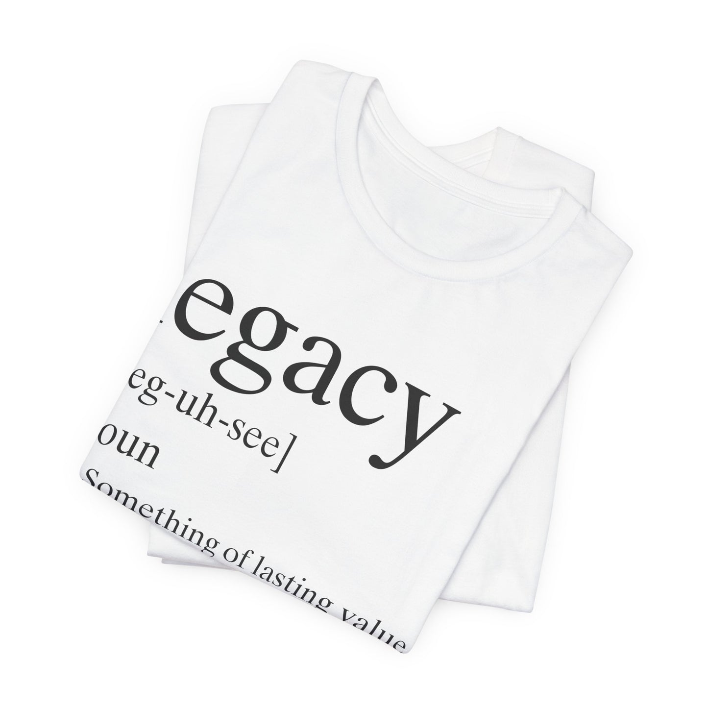 Founder's Legacy Definition T-Shirt — Black Writing