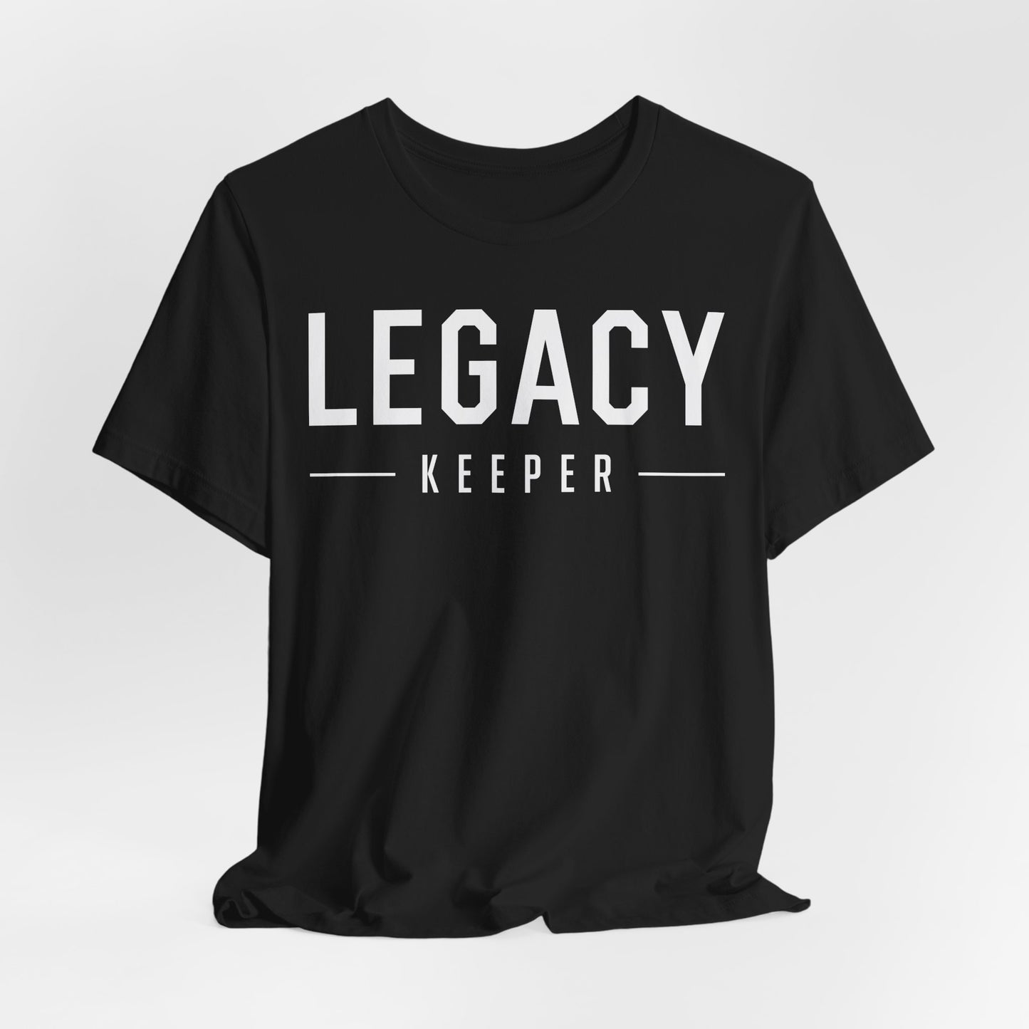 Legacy Keeper T-Shirt — White Writing