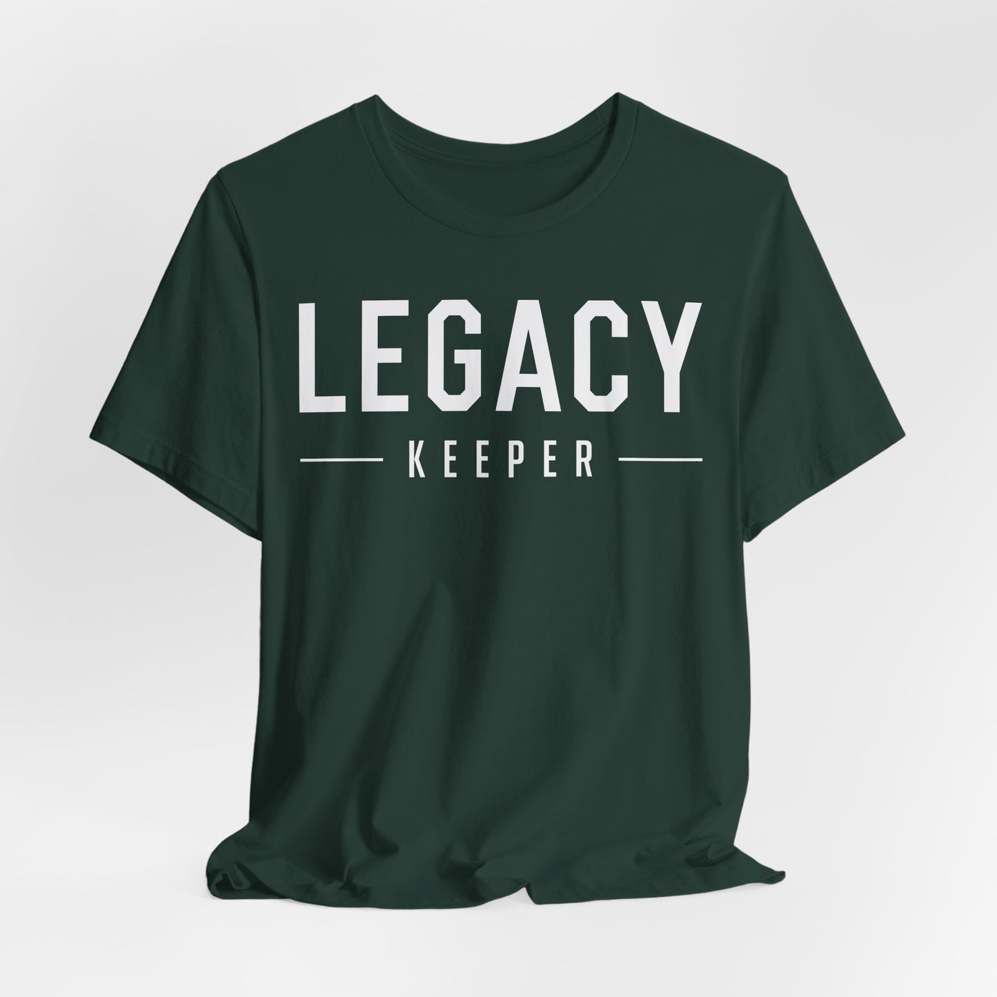 Legacy Keeper T-Shirt — White Writing