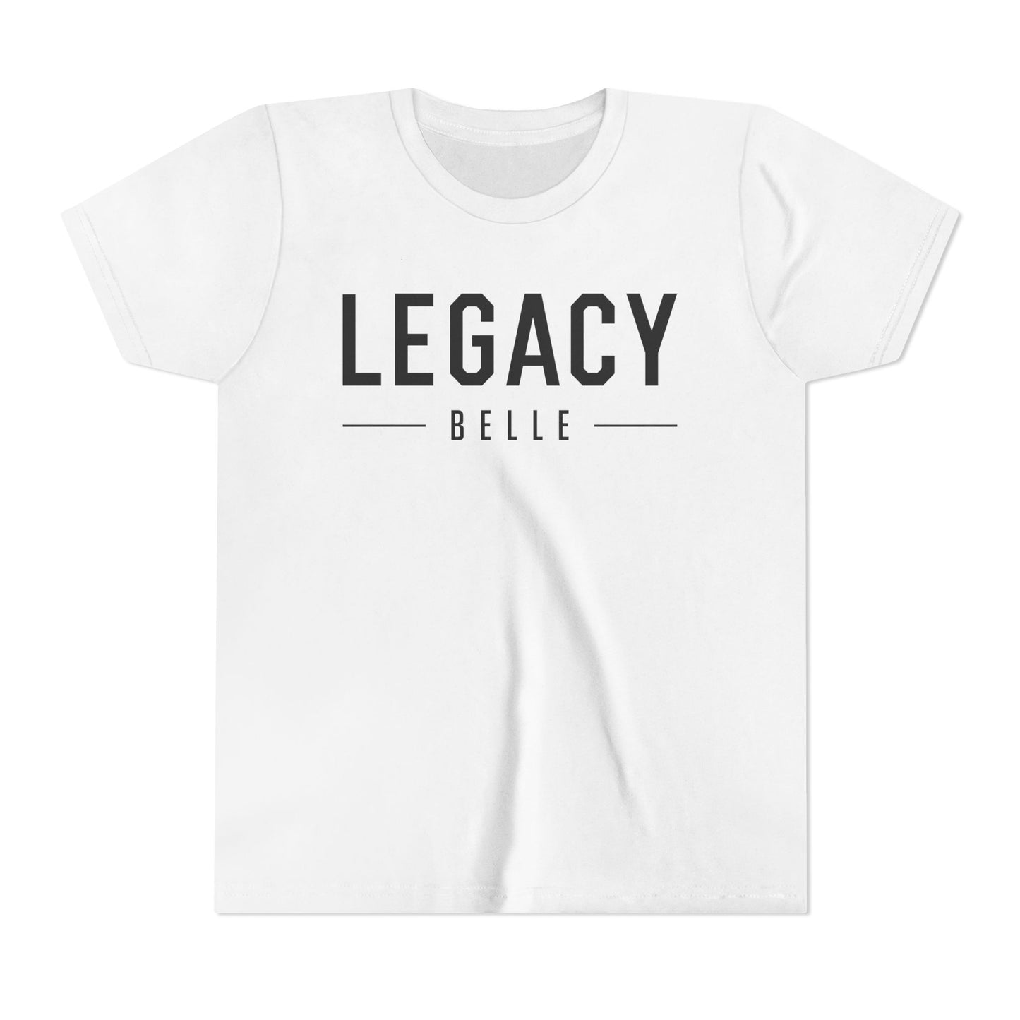 Legacy Belle Girls T-Shirt — Black Writing