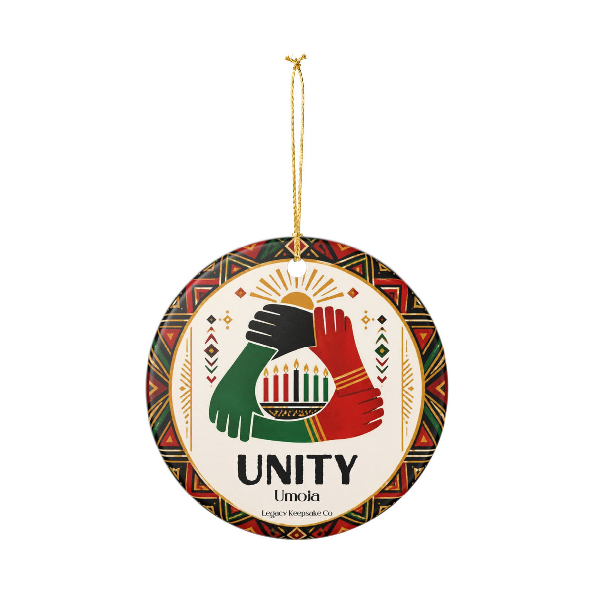 Unity Umoja Ceramic Ornament — Kwanzaa, First in Series