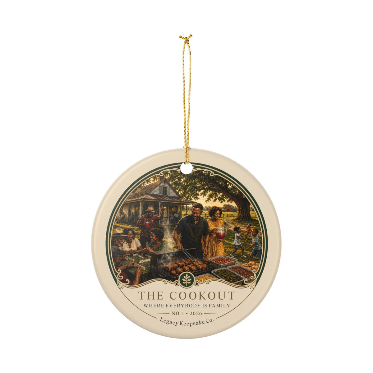 The Cookout Ceramic Ornament, First in Series