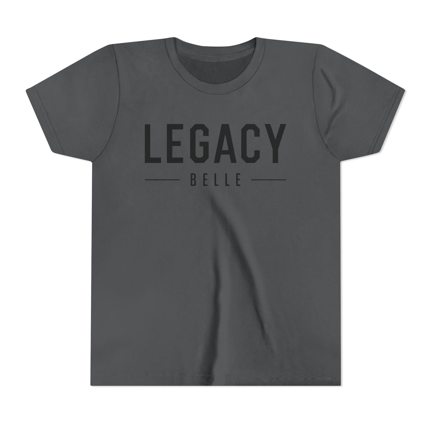 Legacy Belle Girls T-Shirt — Black Writing