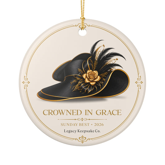 Crowned with Grace — The Church Hat Ornament, First in Series
