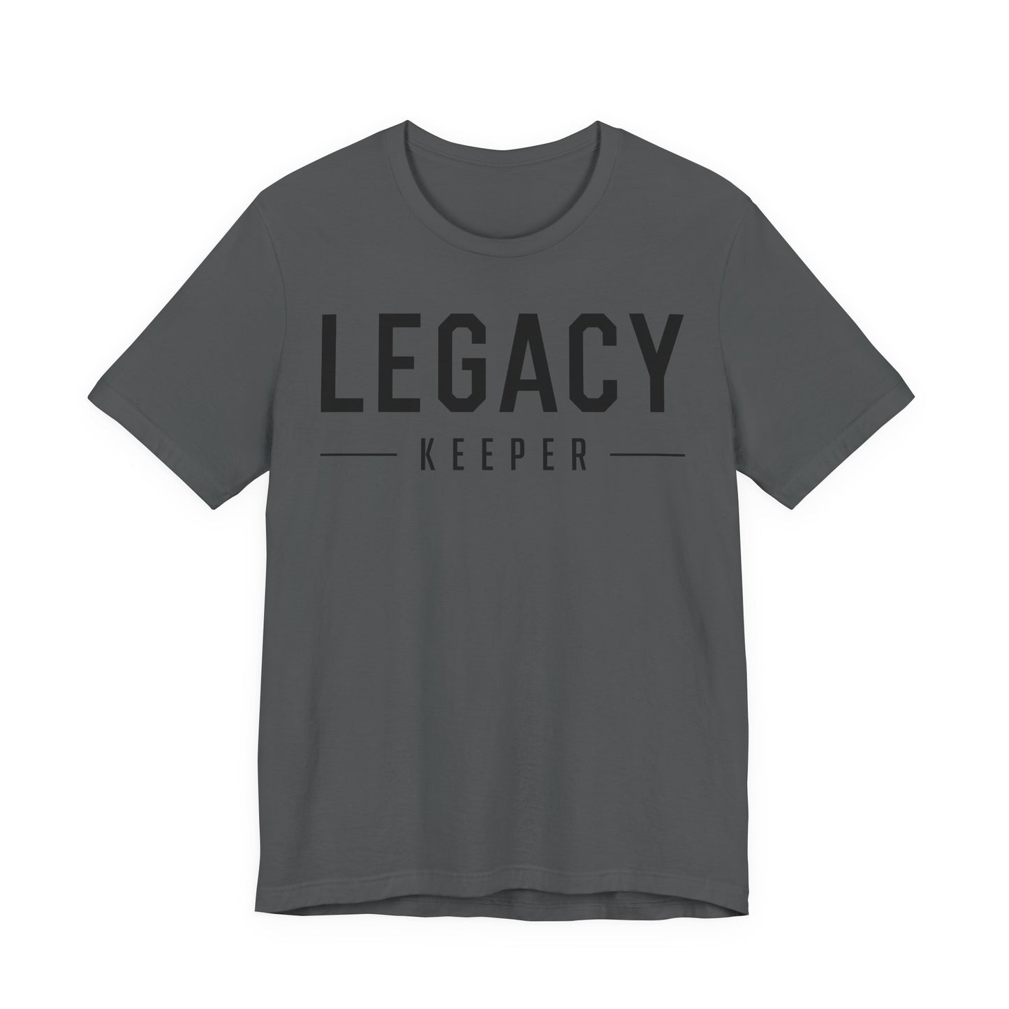 Legacy Keeper T-Shirt — Black Writing