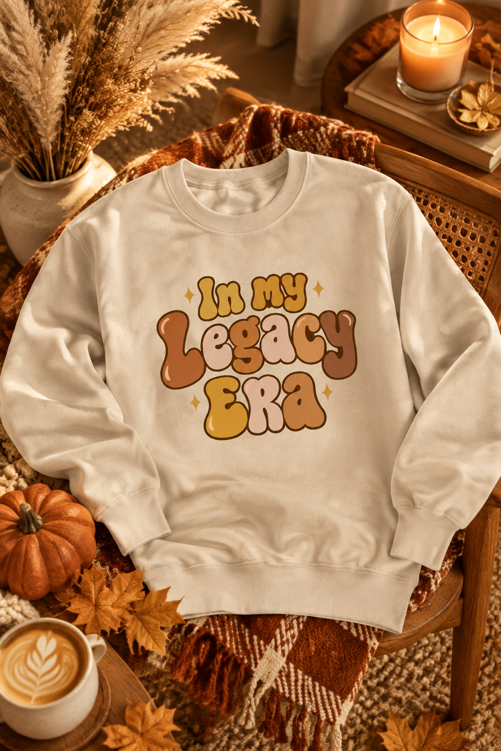 In My Legacy Era Sweatshirt — Cream Retro Graphic